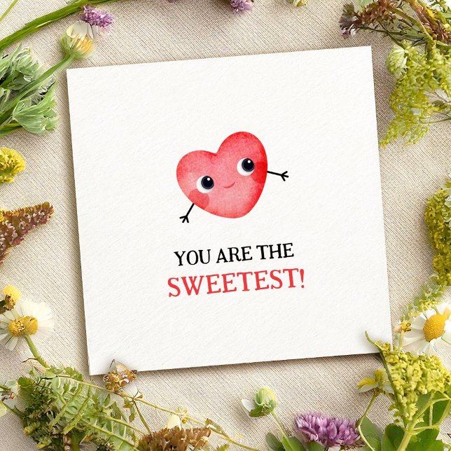 Cartes Pour Fêtes Annuelles Sweet Valentine's heart (Créateur téléchargé)