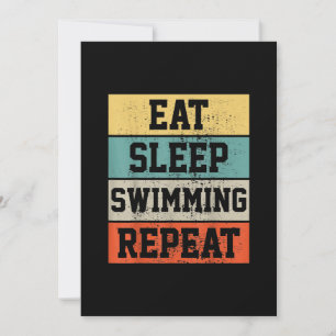Cartes Pour Fêtes Annuelles Swim Swimmer    nageCadeau