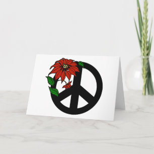 Cartes Pour Fêtes Annuelles Symbole de la paix des fêtes