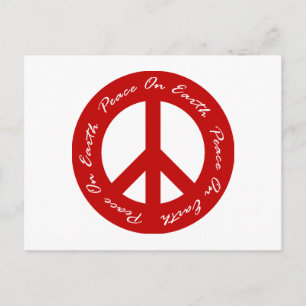 Cartes Pour Fêtes Annuelles SYMBOLE DE LA Paix SUR LA TERRE