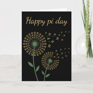 Cartes Pour Fêtes Annuelles Symbole Pi Inspirant Graines de Pissenlit Jour de