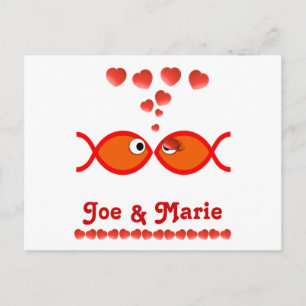 Cartes Pour Fêtes Annuelles Symboles de Saint-Valentin - Orange v1
