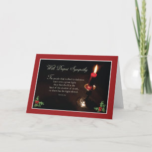 Cartes Pour Fêtes Annuelles Sympathie À Noël Bougie Religieuse Éclairée