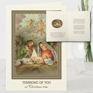 Cartes Pour Fêtes Annuelles Sympathie de Noël Penser de vous Souvenir