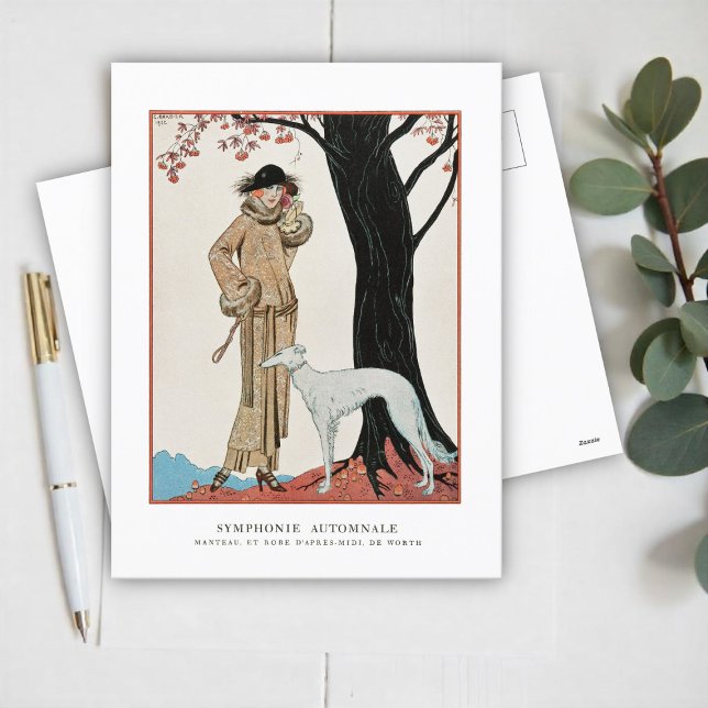 Cartes Pour Fêtes Annuelles Symphonie d'automne - Illustration de mode par G.  (Créateur téléchargé)