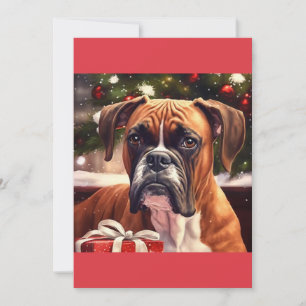 Cartes Pour Fêtes Annuelles T-shirt cadeau chien boîte de Noël