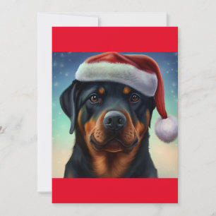 Cartes Pour Fêtes Annuelles T-shirt cadeau de chien de Noël Rottweiler
