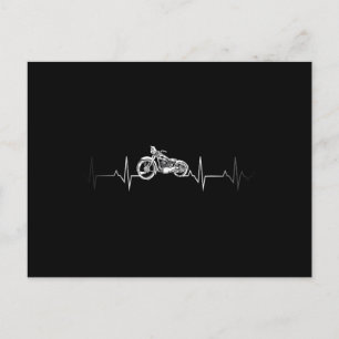 Cartes Pour Fêtes Annuelles T-shirt Coeur Moto - J'aime mon Motorcyl