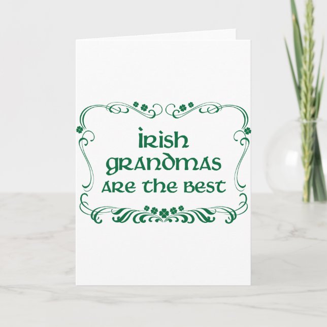 Cartes Pour Fêtes Annuelles T-shirt de grand-mère irlandais (Devant)
