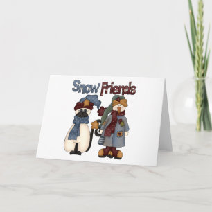 Cartes Pour Fêtes Annuelles T-shirts et cadeaux d'amis de neige