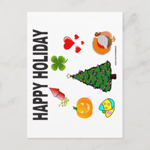 CARTES POUR FÊTES ANNUELLES T-SHIRTS ET CADEAUX HEUREUX DE VACANCES