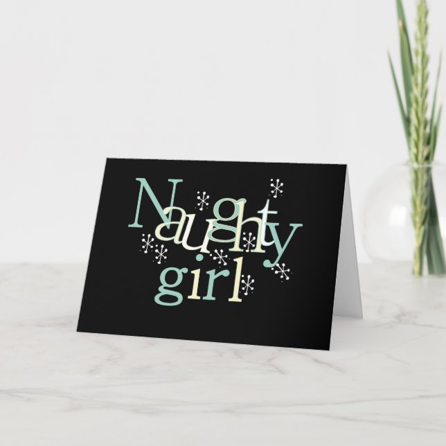 Cartes Pour Fêtes Annuelles T-shirts et cadeaux pour filles coquines (Devant)