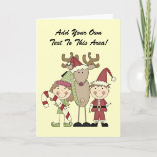Cartes Pour Fêtes Annuelles T-shirts et cadeaux Reindeer et Elves