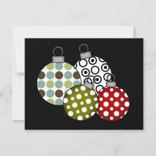 Cartes Pour Fêtes Annuelles T-shirts et cadeaux Retro Christmas Balls