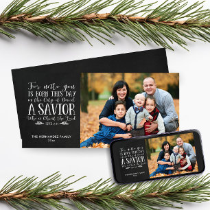 Cartes Pour Fêtes Annuelles Tableau noir Noël Bible Verse photo de vacances