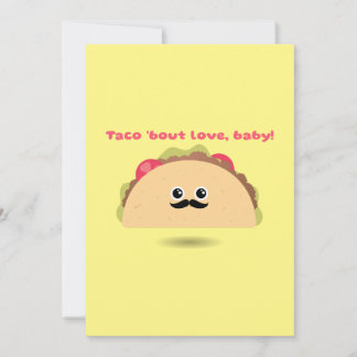 Cartes Pour Fêtes Annuelles Taco à propos de l'amour bébé Saint-Valentin