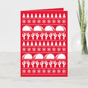 Cartes Pour Fêtes Annuelles Taco Lover Festin moche Sweater de Noël