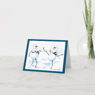Cartes Pour Fêtes Annuelles Taekwondo snowman