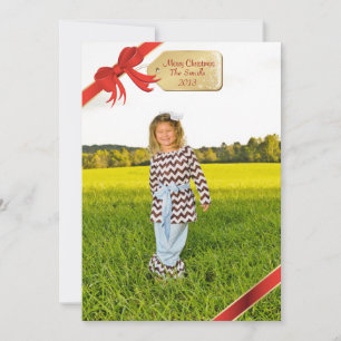Cartes Pour Fêtes Annuelles Tag rouge de Noël