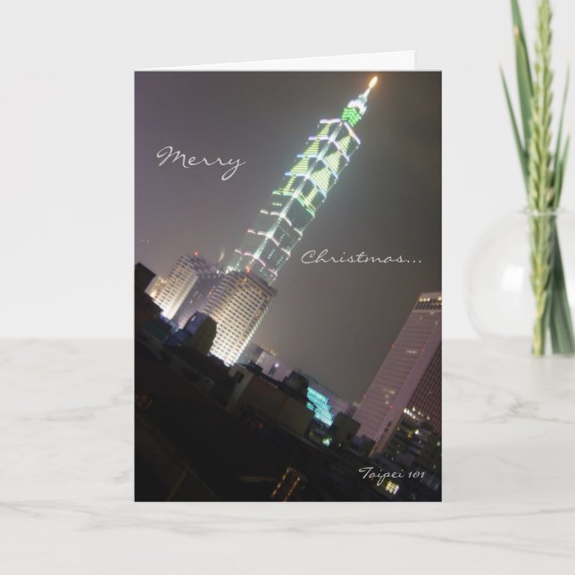 Cartes Pour Fêtes Annuelles Taipei 101 (Devant)