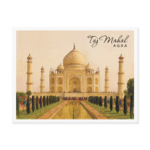 Taj Mahal Agra Inde Aquarelle Voyage