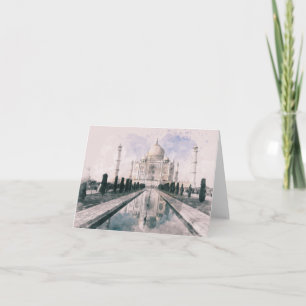 Cartes Pour Fêtes Annuelles Taj Mahal, Inde