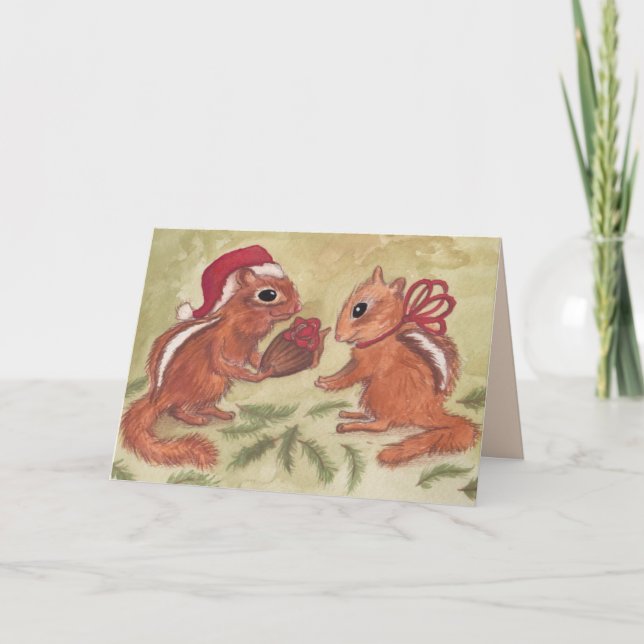 Cartes Pour Fêtes Annuelles Tamarins de vacances (Devant)
