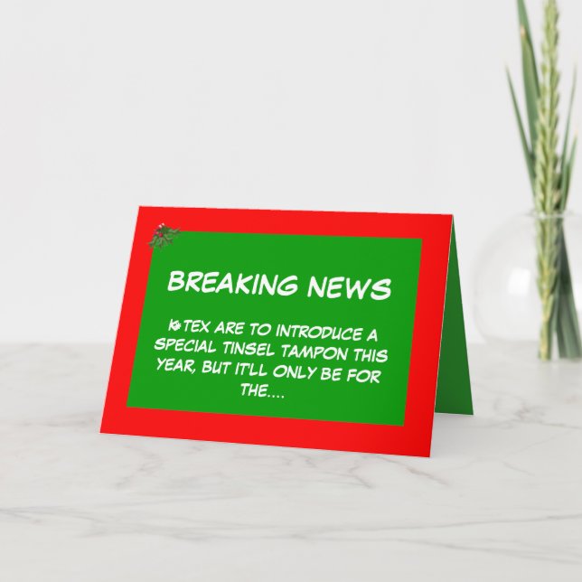 Cartes Pour Fêtes Annuelles tampon de Noël (Devant)