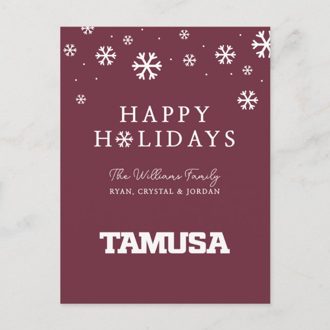 CARTES POUR FÊTES ANNUELLES TAMUSA (Devant)