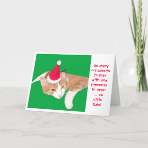 Cartes Pour Fêtes Annuelles Tant d'ornements à jouer avec de la tellement peu