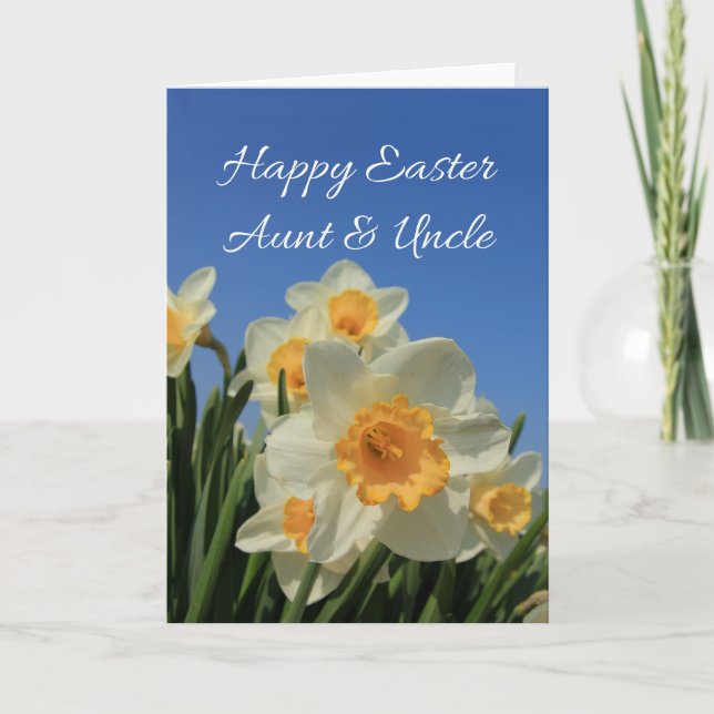 Cartes Pour Fêtes Annuelles Tante et oncle heureux Pâques (Devant)