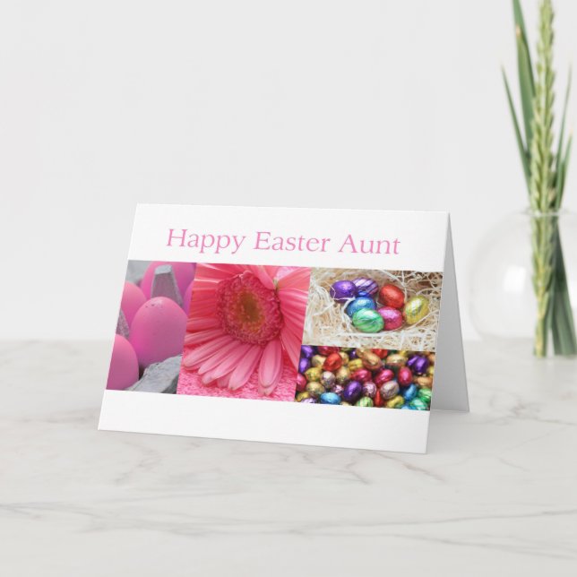 Cartes Pour Fêtes Annuelles Tante Joyeuse Pâques (Devant)