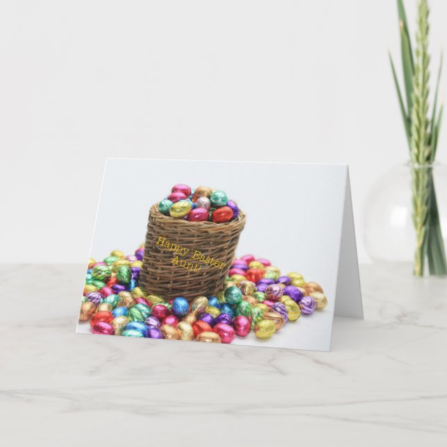 Cartes Pour Fêtes Annuelles Tante Joyeuse Pâques (Devant)