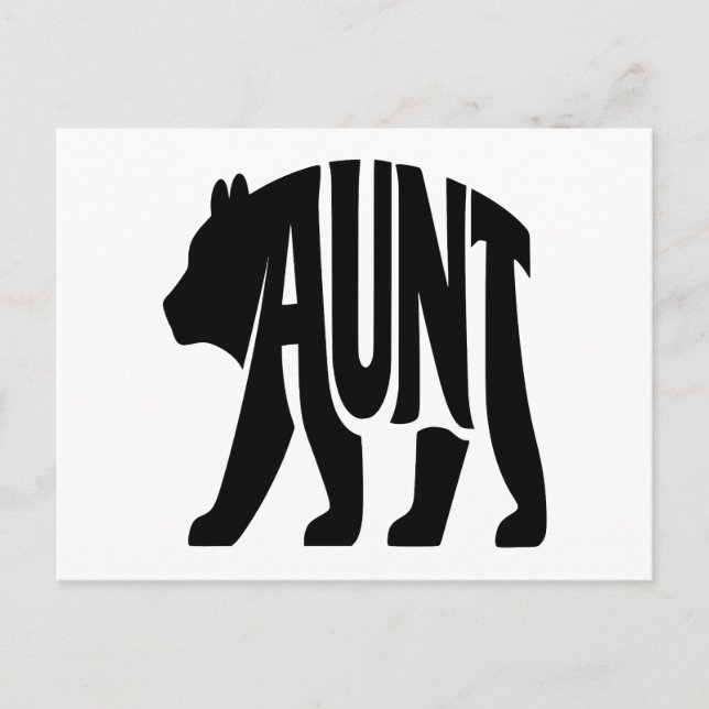 Cartes Pour Fêtes Annuelles Tante Ours (Devant)