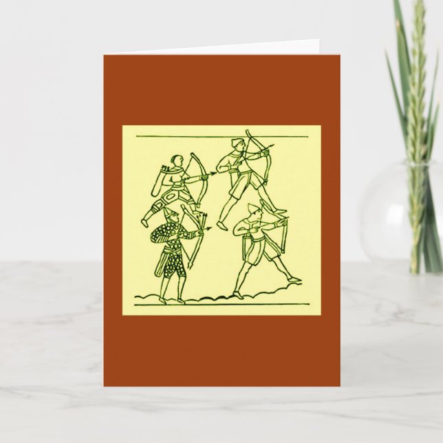 Cartes Pour Fêtes Annuelles Tapisserie de Bayeux (Devant)