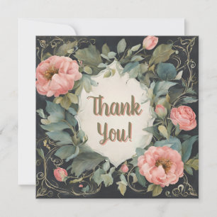 Cartes Pour Fêtes Annuelles Tarif Fabuleux sur mesure Merci floral