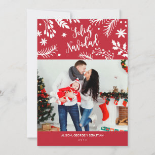 Cartes Pour Fêtes Annuelles Tarjeta de Navidad con Foto