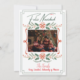 Cartes Pour Fêtes Annuelles Tarjeta Festiva Navidades de Botánico Mistletoe