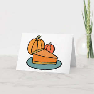 Cartes Pour Fêtes Annuelles Tarte de citrouille entier