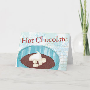 Cartes Pour Fêtes Annuelles Tasse de Noël avec du chocolat chaud