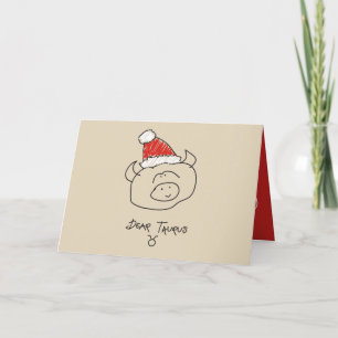 Cartes Pour Fêtes Annuelles Taurus de Noël Astrologie drôle Zodiac Cool rouge