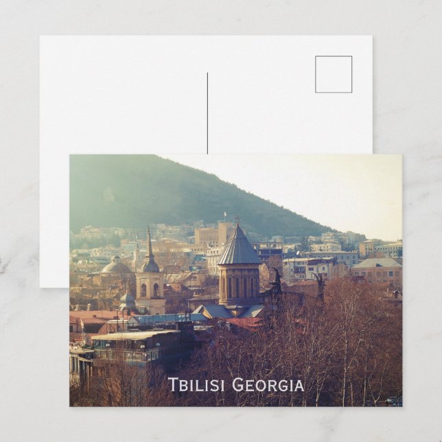 Cartes Pour Fêtes Annuelles Tbilissi Géorgie (Devant / Derrière)