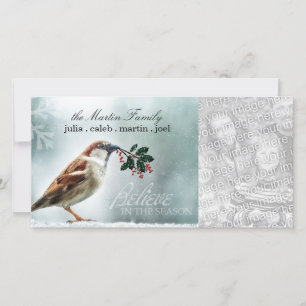Cartes Pour Fêtes Annuelles TCWC - Moineau de Chambre de Milou de vacances