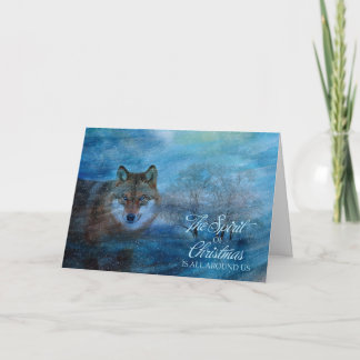 Cartes Pour Fêtes Annuelles TCWC - Noël bleu de loup