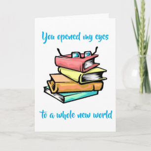CARTES POUR FÊTES ANNUELLES **TEACHER WHO HAS OPENED PAGES FOR ME" THANK YOU !
