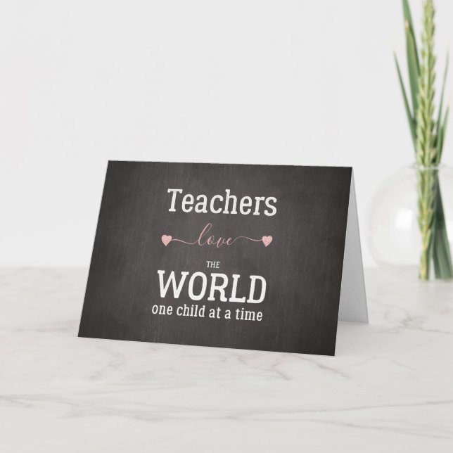 Cartes Pour Fêtes Annuelles Teachers joli tableau Heureuse Sainte-Valentin (Devant)