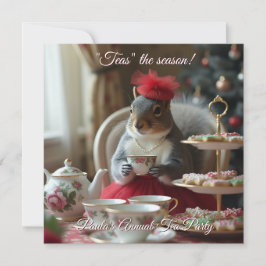 Cartes Pour Fêtes Annuelles "Teas" l'invitation de la saison