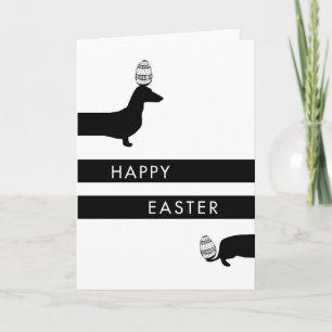 Cartes Pour Fêtes Annuelles Teckel drôle Pâques