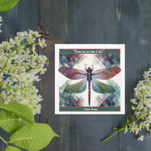 Cartes Pour Fêtes Annuelles Téléchargeable Personnalisable Géo Dragonfly