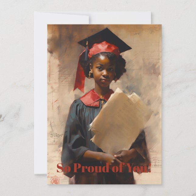 Cartes Pour Fêtes Annuelles Tellement fier de notre diplômé (Devant)